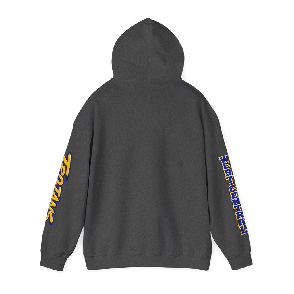 Football Mom Hoodie — Trojans West Central Sleeve Design