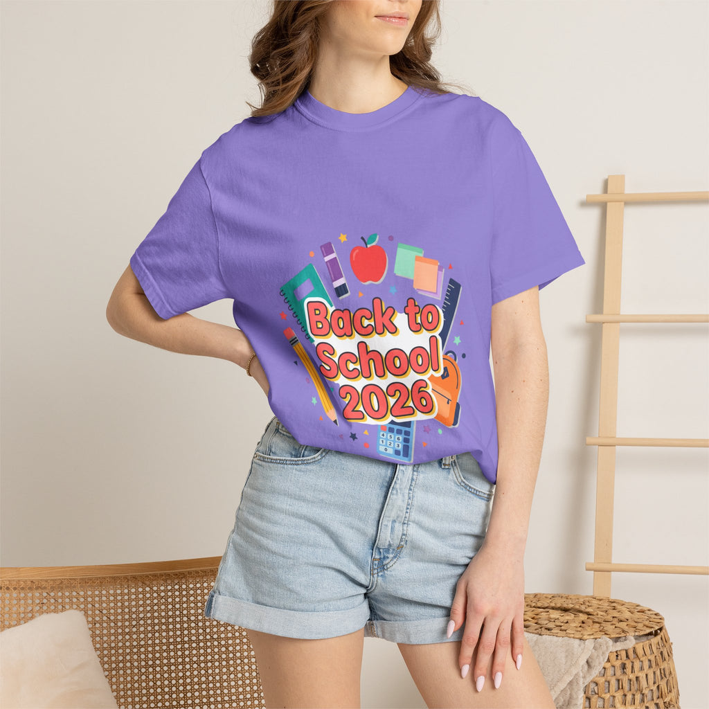 Back to School 2026 T-Shirt — Kids' Colorful School Supplies Tee