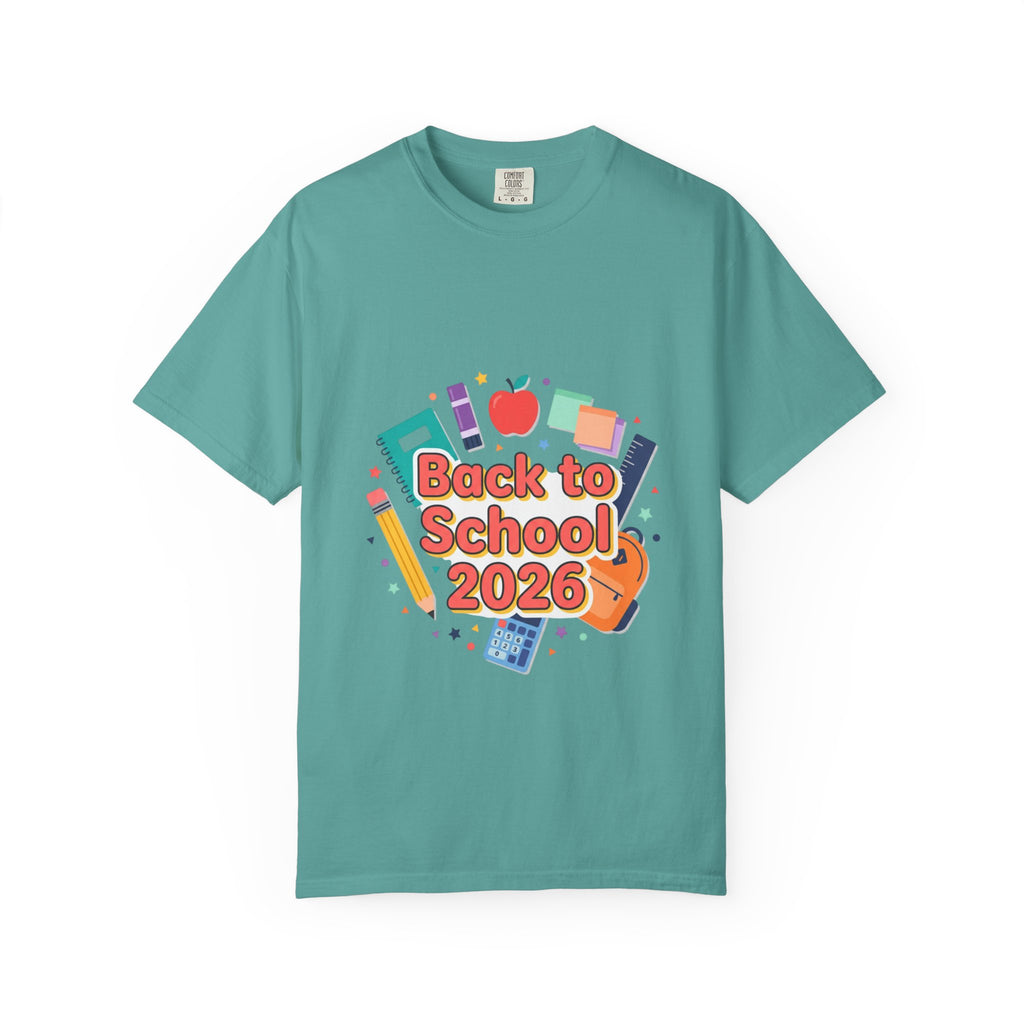 Back to School 2026 T-Shirt — Kids' Colorful School Supplies Tee