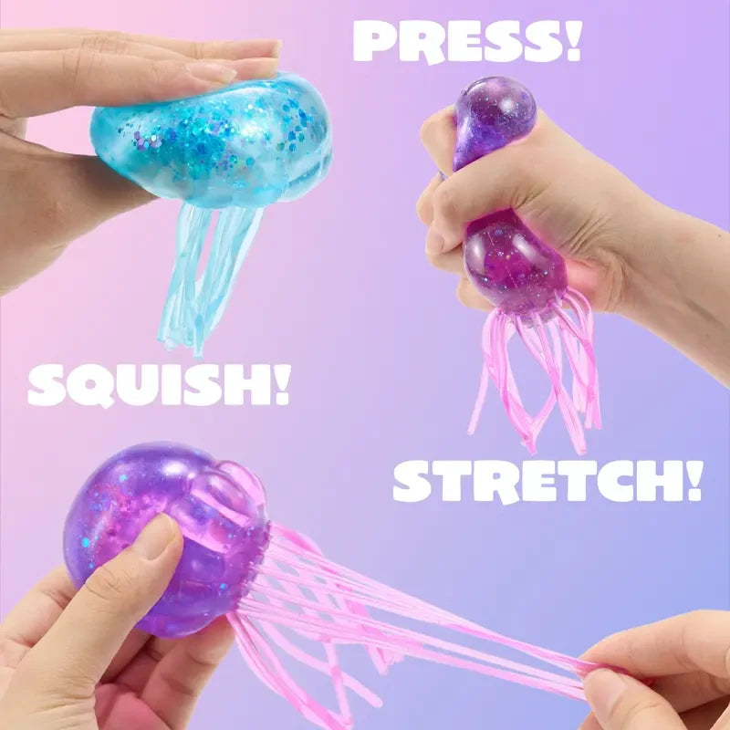 Jellyfish Glitter Squishy Toy