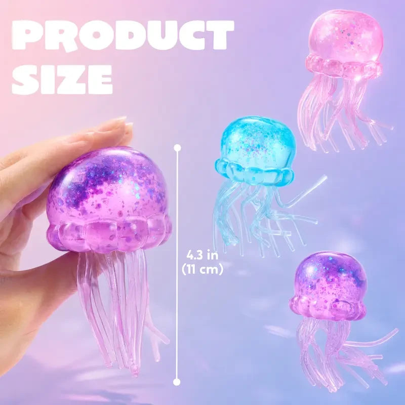Jellyfish Glitter Squishy Toy