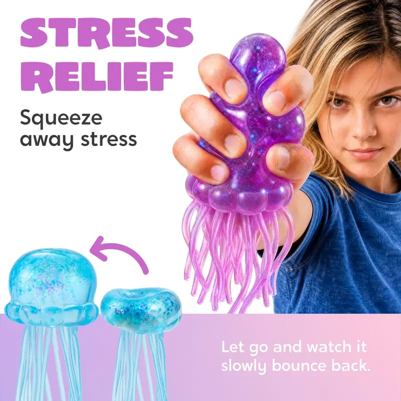 Jellyfish Glitter Squishy Toy