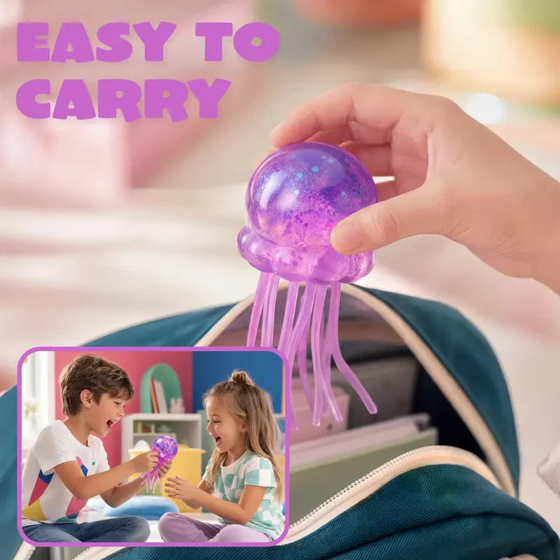 Jellyfish Glitter Squishy Toy