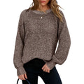 Oversized Waffle Knit Pullover Sweater