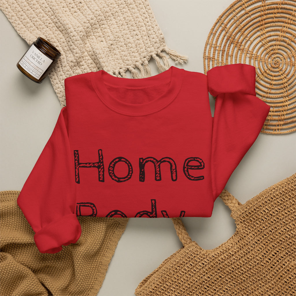 Sweatshirt — "Home Body" Cozy Crewneck Pullover