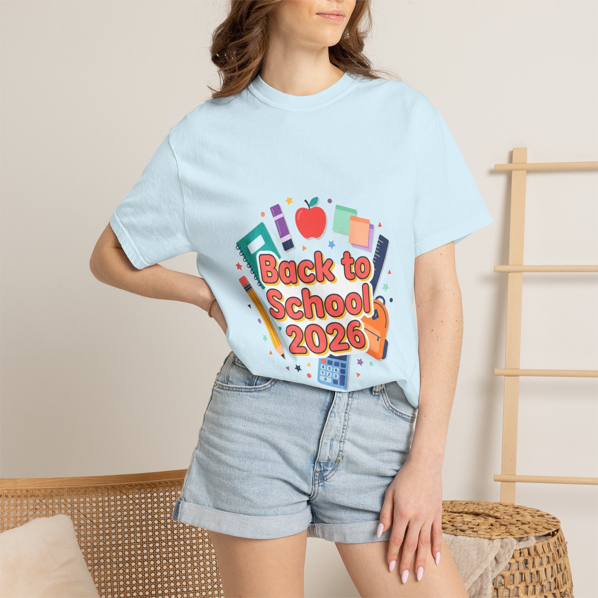 Back to School 2026 T-Shirt — Kids' Colorful School Supplies Tee
