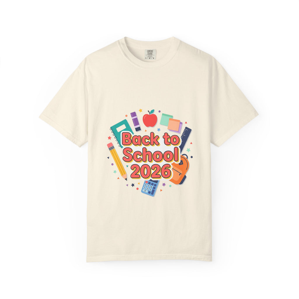 Back to School 2026 T-Shirt — Kids' Colorful School Supplies Tee