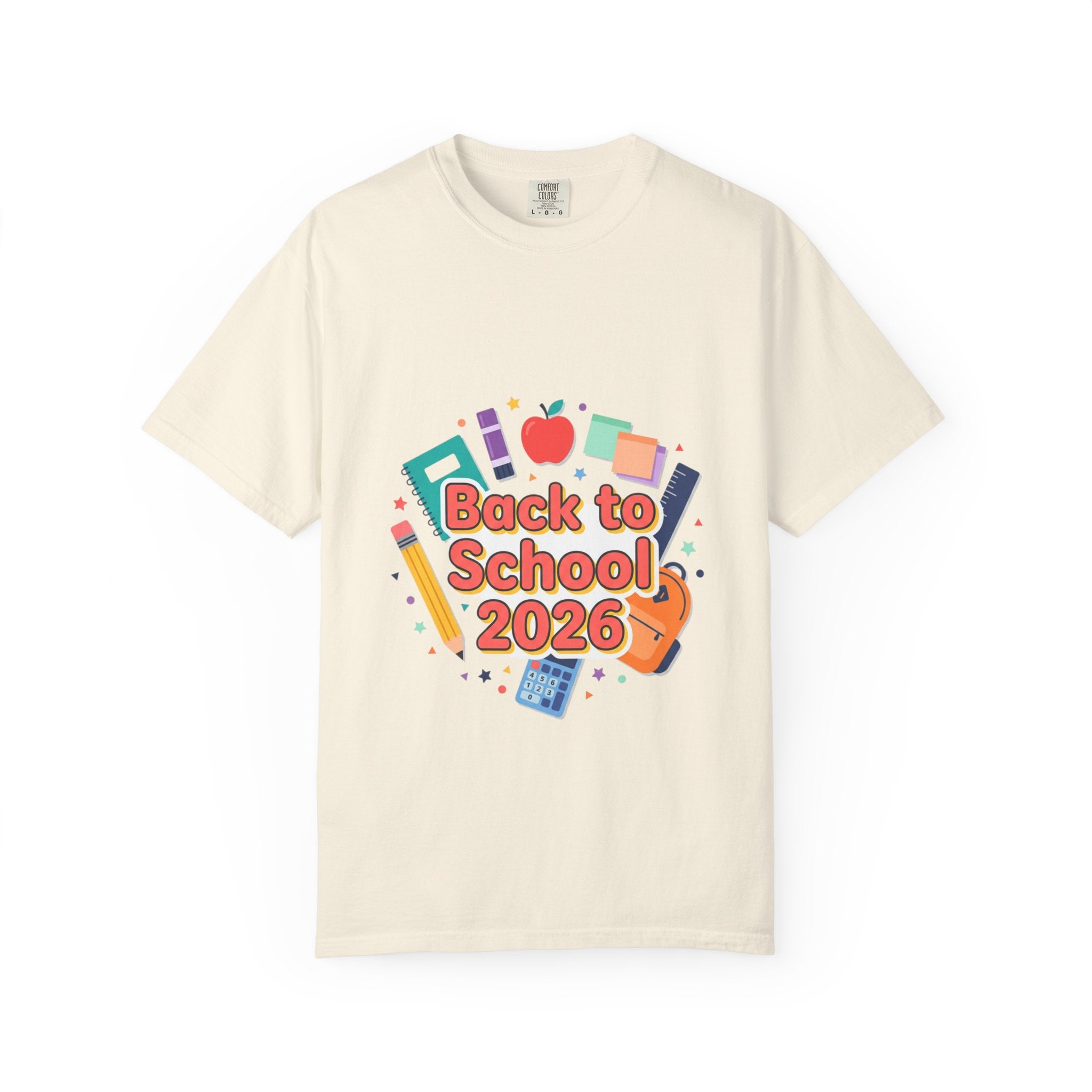 Back to School 2026 T-Shirt — Kids' Colorful School Supplies Tee