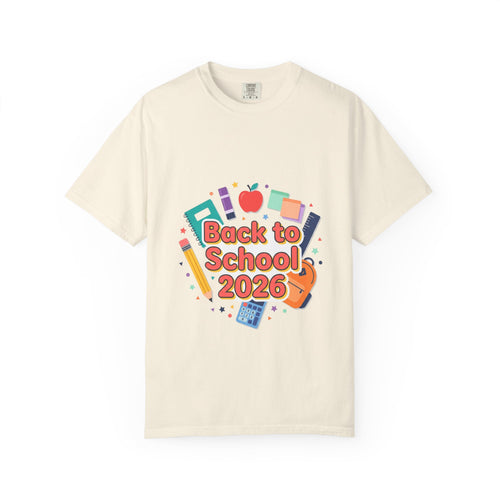 Back to School 2026 T-Shirt — Kids' Colorful School Supplies Tee