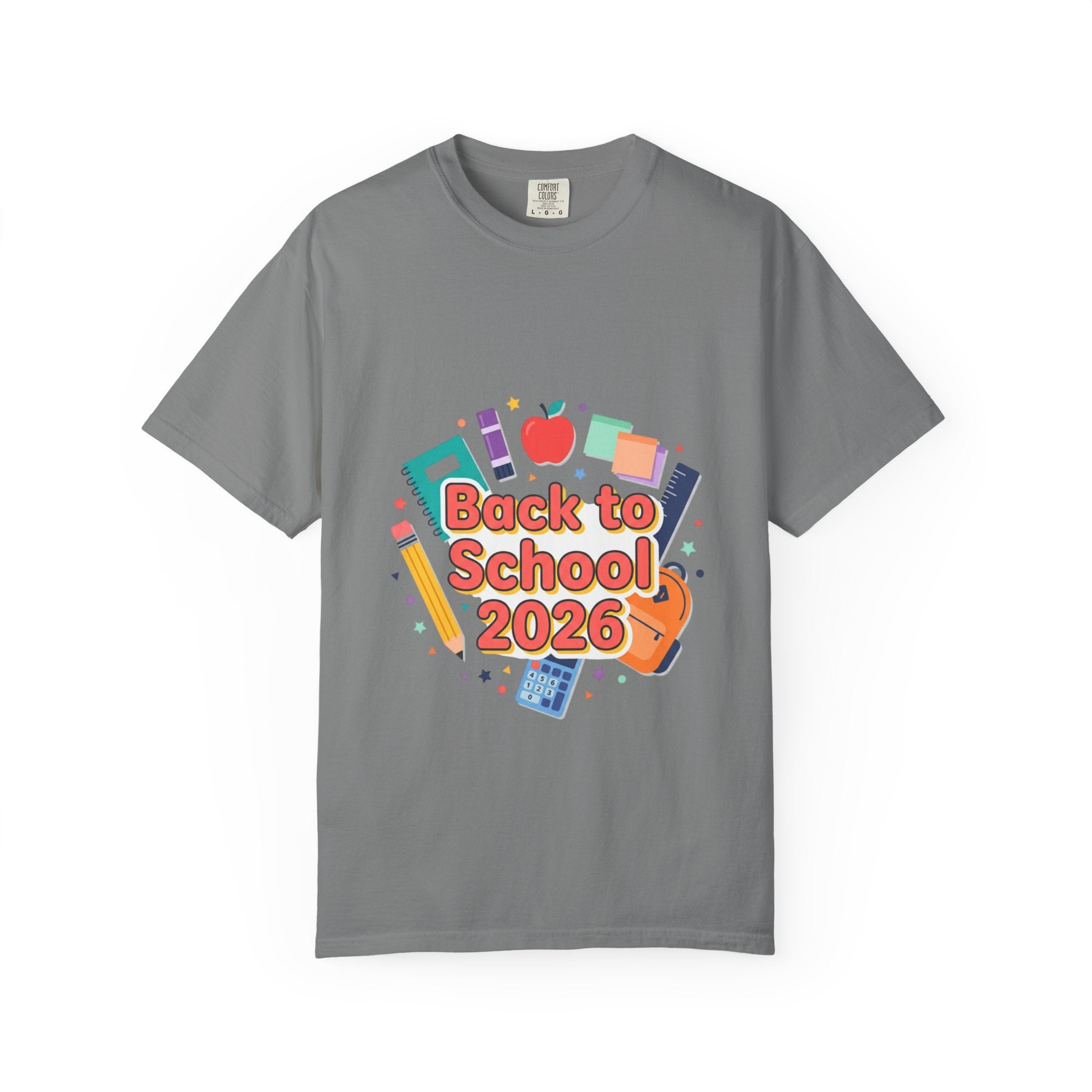 Back to School 2026 T-Shirt — Kids' Colorful School Supplies Tee