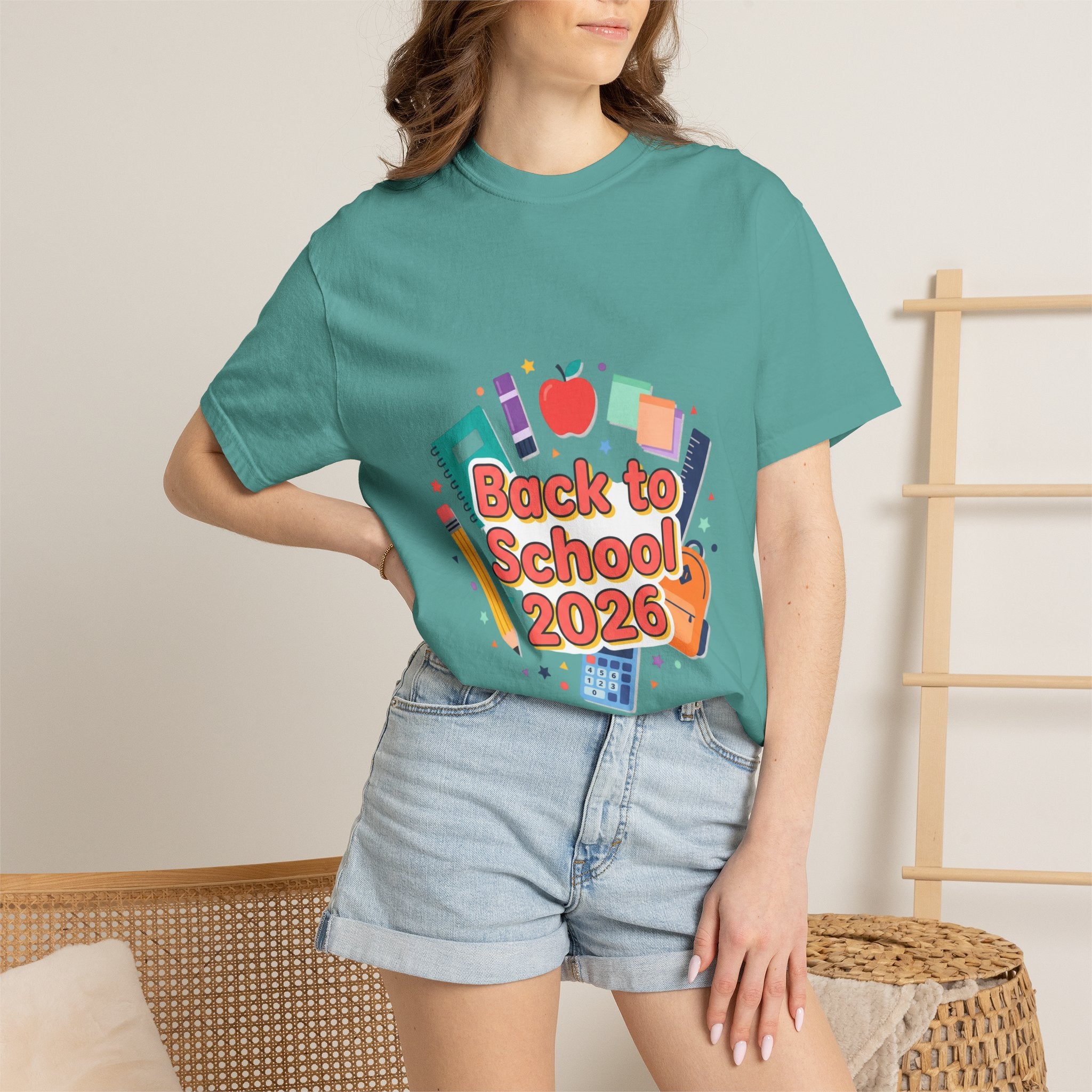 Back to School 2026 T-Shirt — Kids' Colorful School Supplies Tee