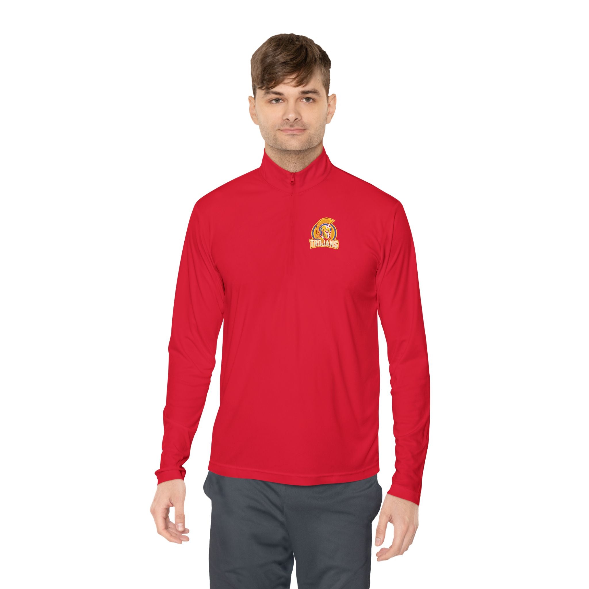 Trojan Helmet Quarter-Zip Pullover