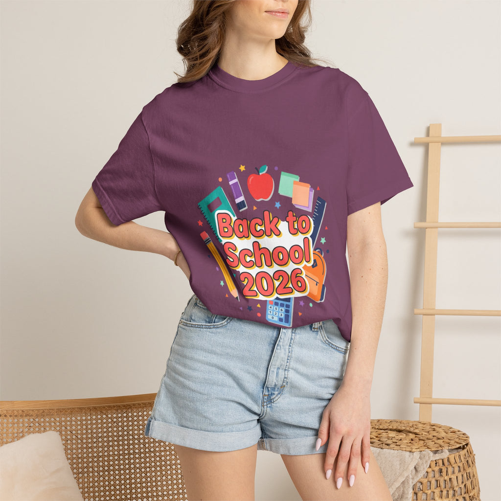 Back to School 2026 T-Shirt — Kids' Colorful School Supplies Tee