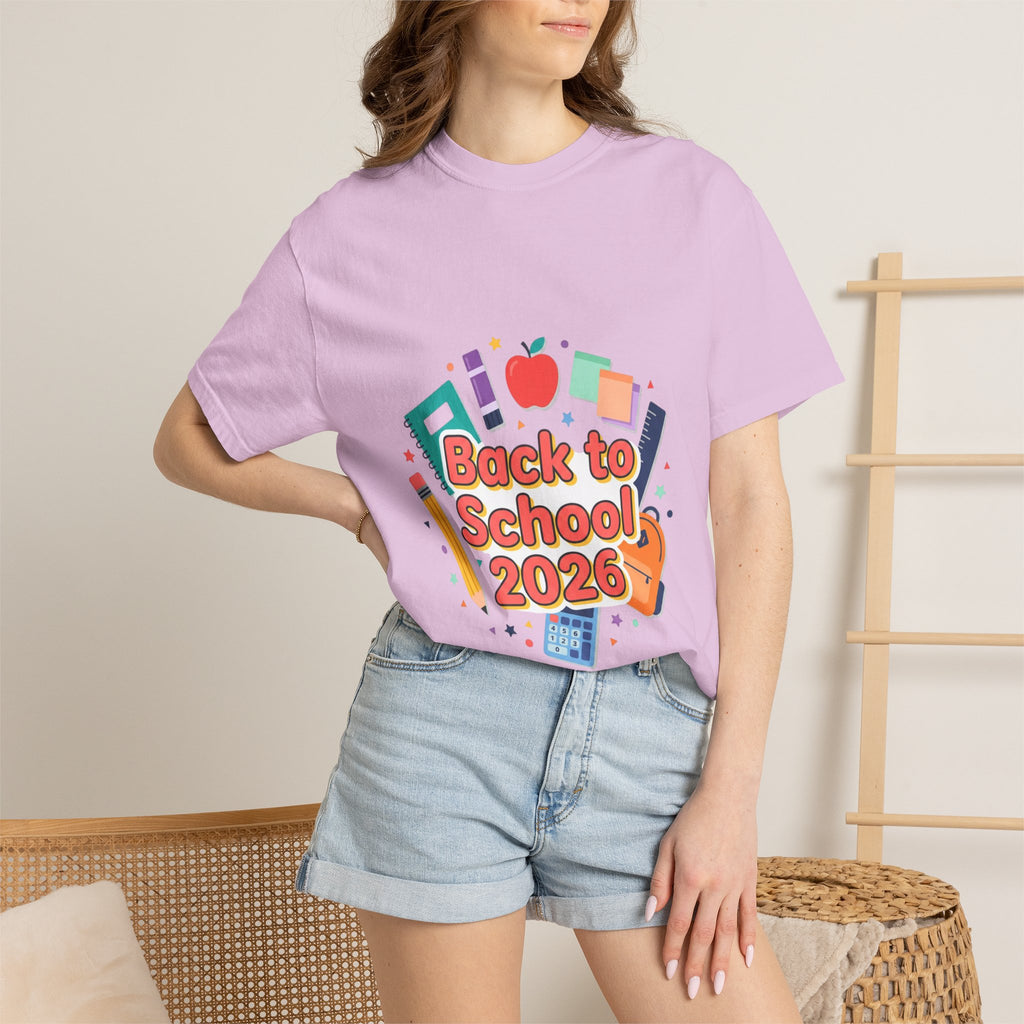 Back to School 2026 T-Shirt — Kids' Colorful School Supplies Tee