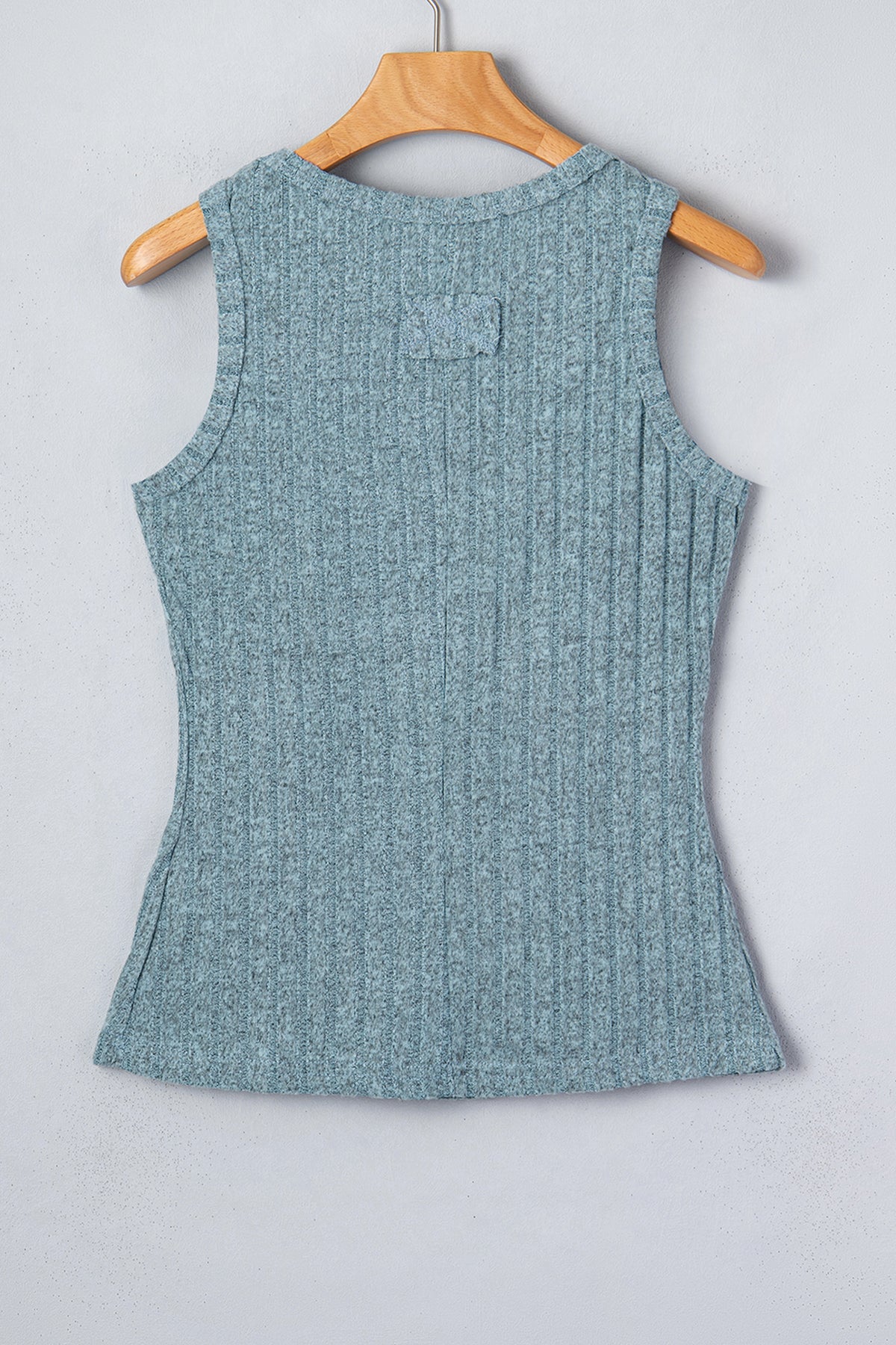 Camel Slim Ribbed Mineral Wash Tank Top