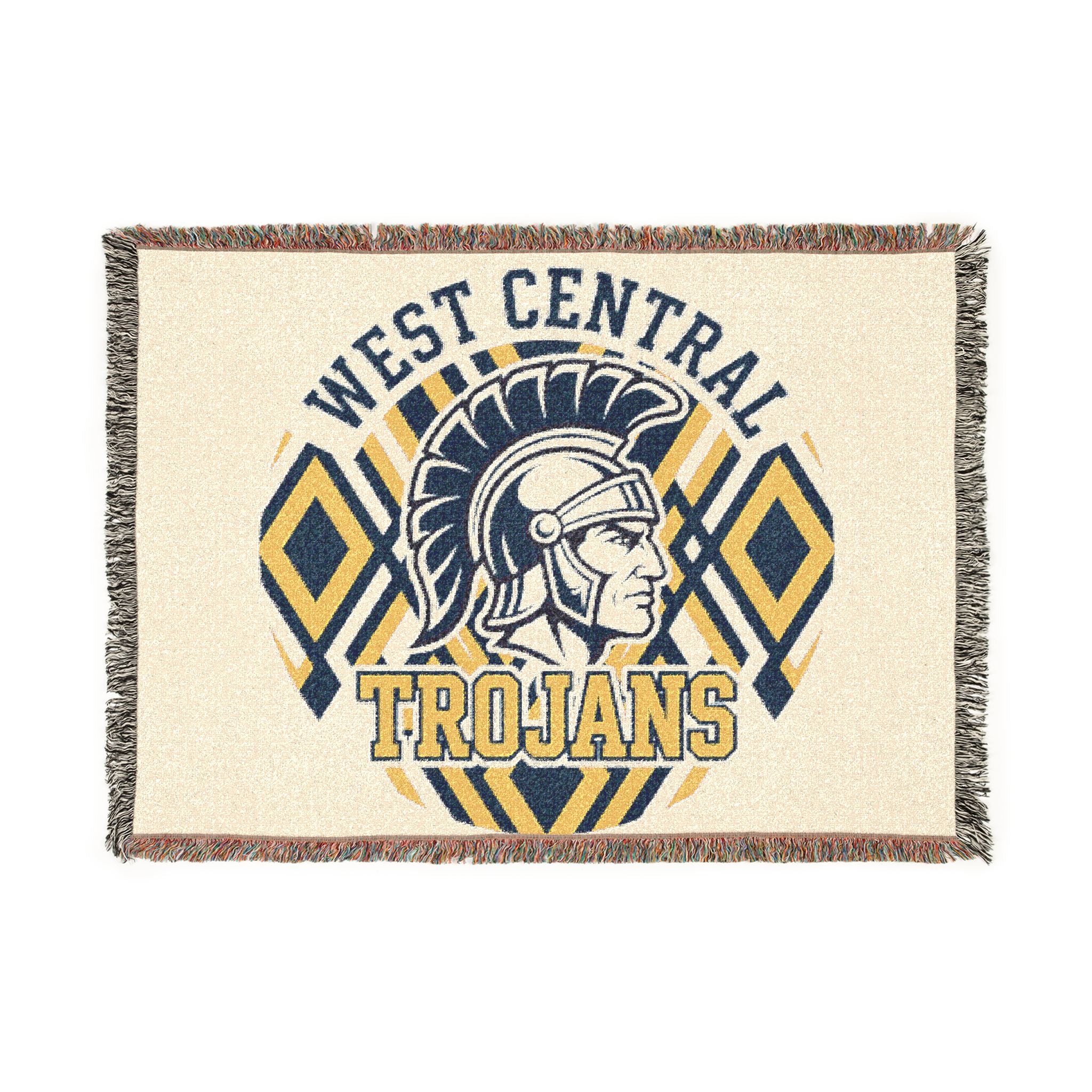 West Central Trojans Woven Blanket – School Spirit Throw