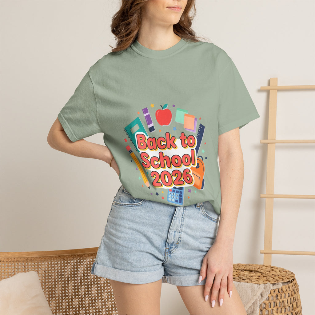 Back to School 2026 T-Shirt — Kids' Colorful School Supplies Tee