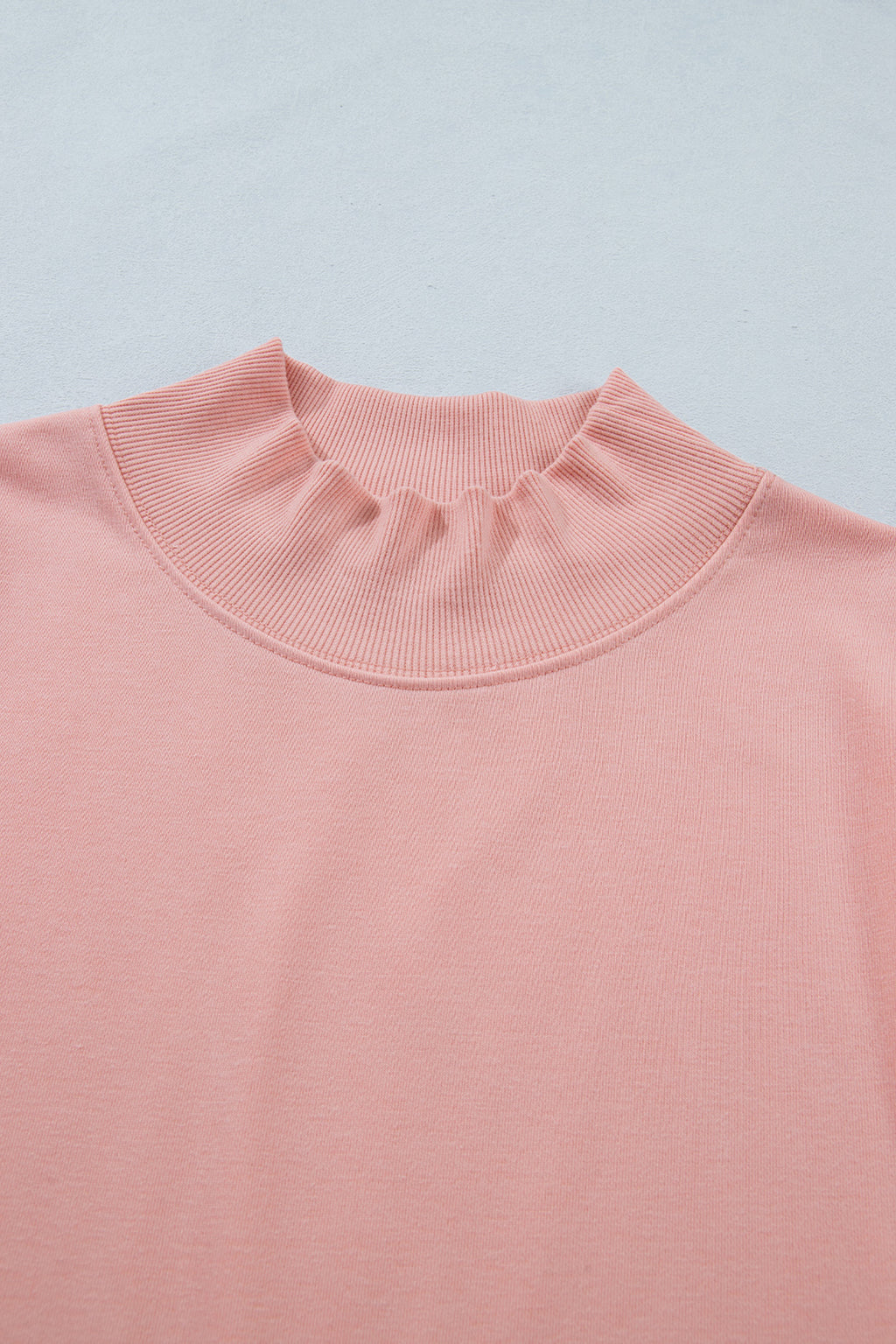 Yellow Solid Color High Neck Cap Sleeve Loose Top