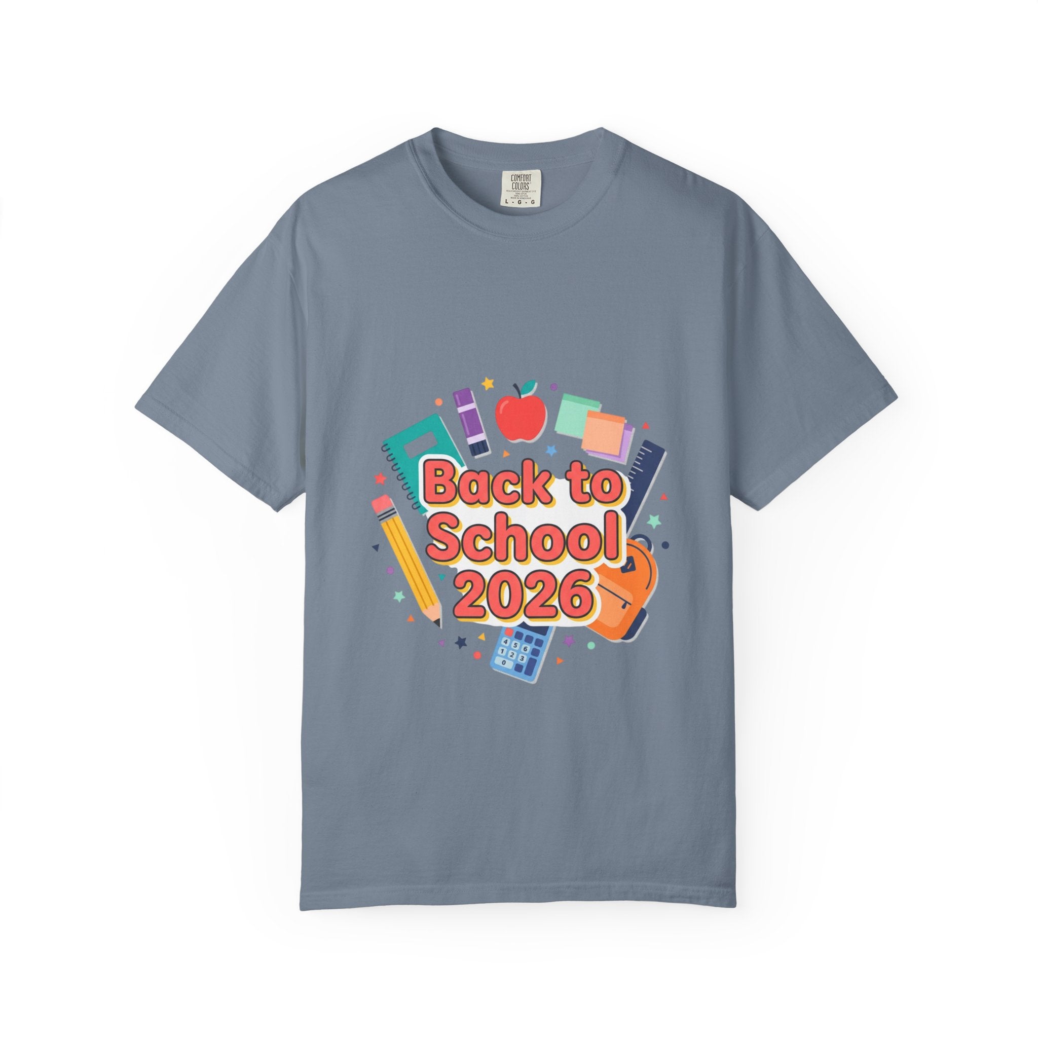Back to School 2026 T-Shirt — Kids' Colorful School Supplies Tee