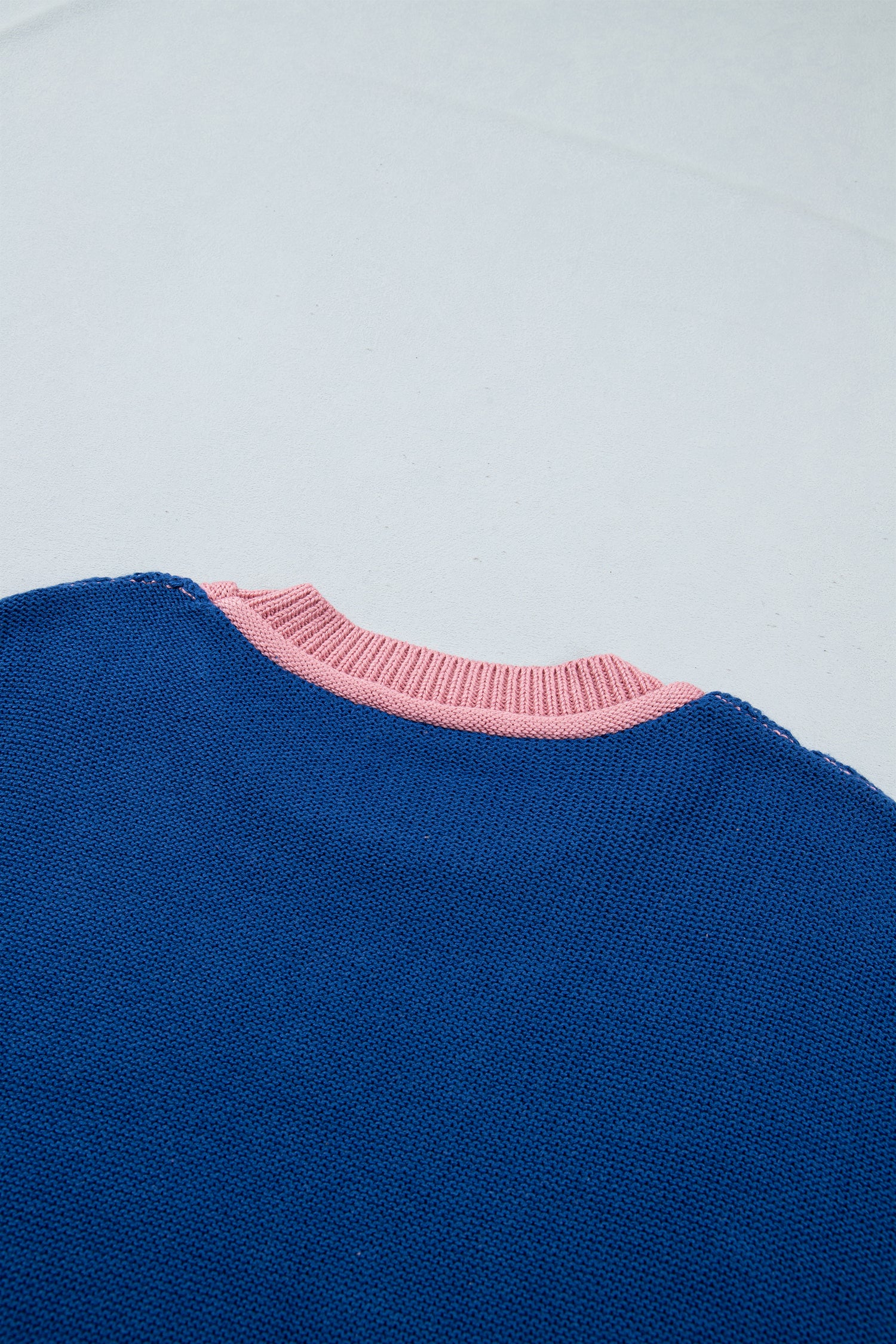Multicolour Western Colorblock Patchwork Striped Long Sleeve Pullover Sweater