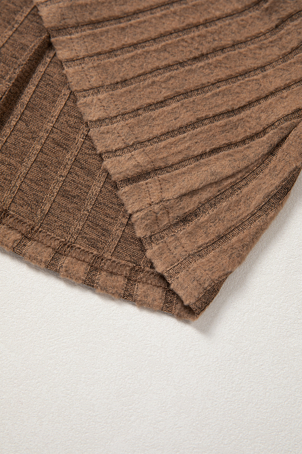 Camel Slim Ribbed Mineral Wash Tank Top