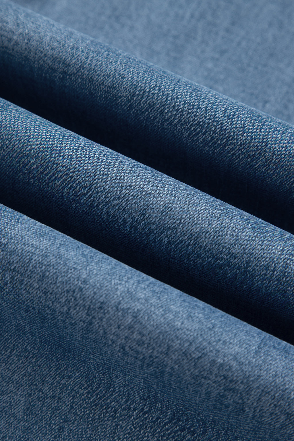 Dusk Blue Side Seam Rivet Detail Ankle Length Casual Jeans
