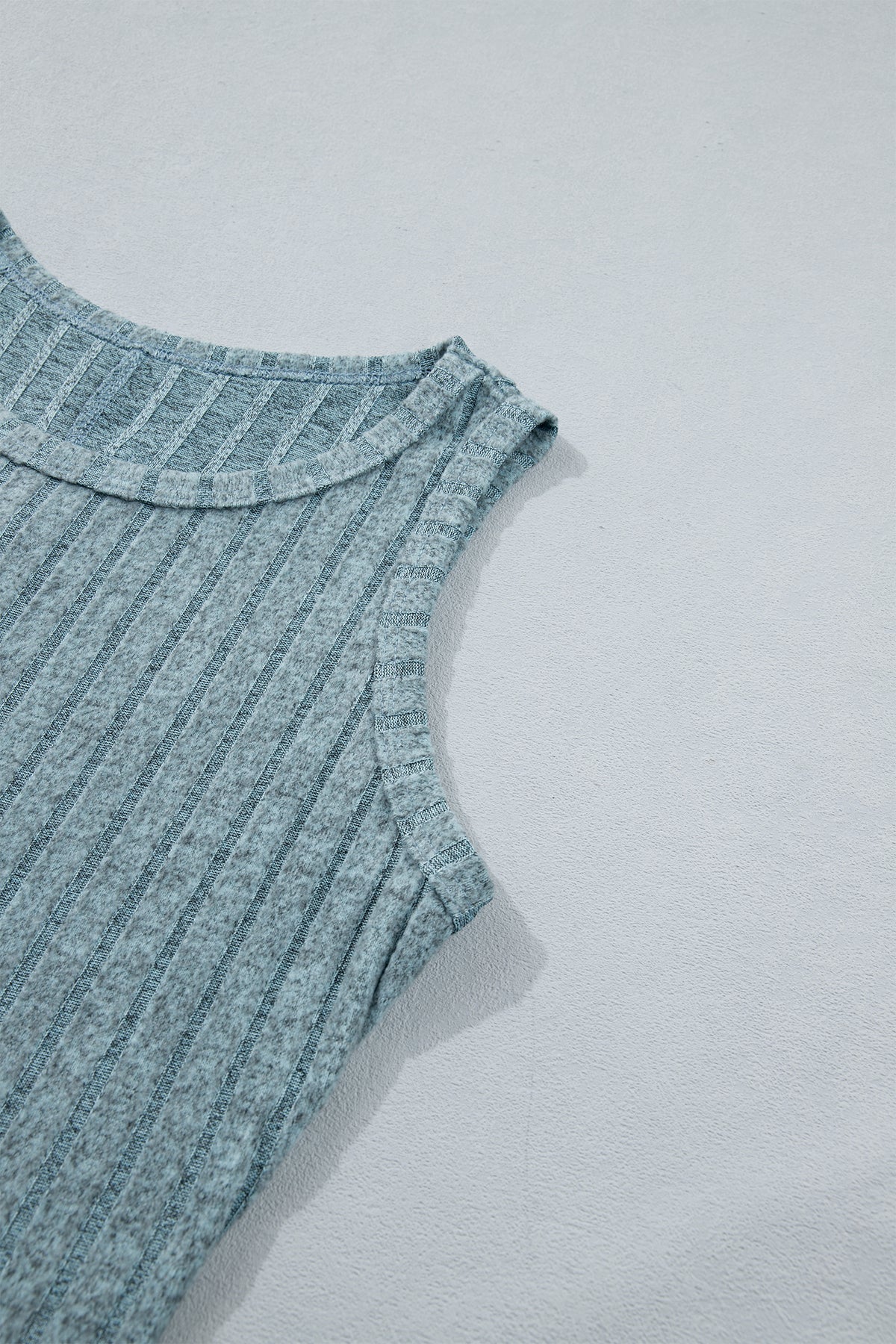 Camel Slim Ribbed Mineral Wash Tank Top