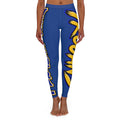 Blue & Gold 'Falcons' Athletic Leggings — All-Over Print Team Spirit