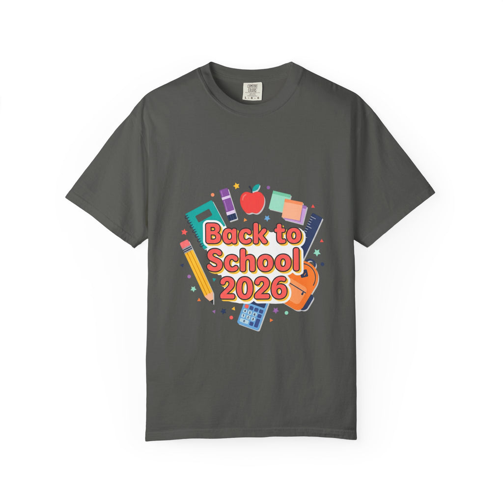 Back to School 2026 T-Shirt — Kids' Colorful School Supplies Tee