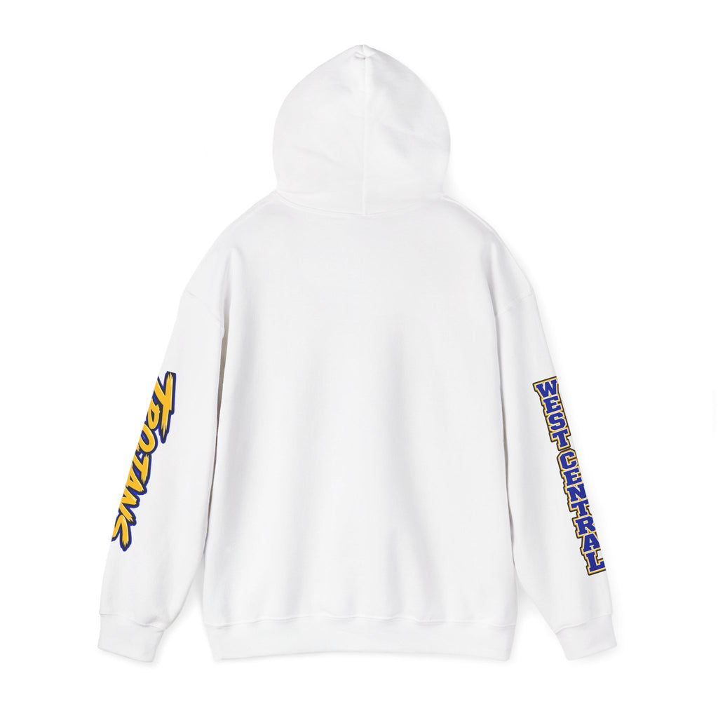 Football Mom Hoodie — Trojans West Central Sleeve Design