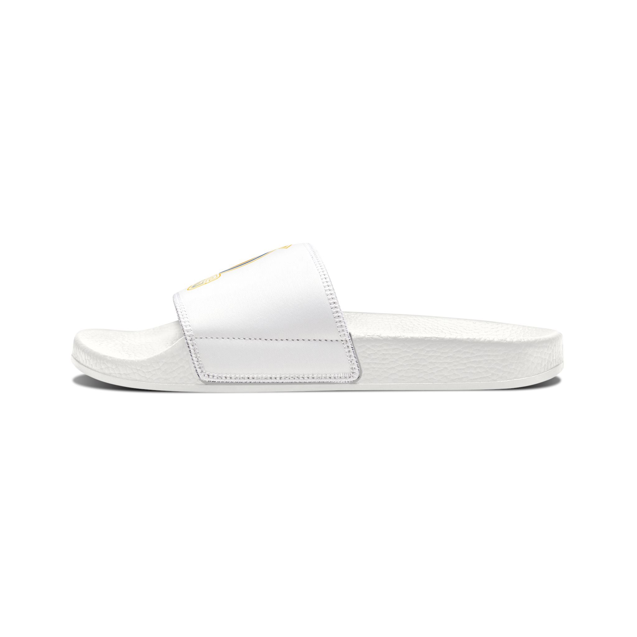 Youth Slide Sandals with Removable Strap — Retro Sports Logo