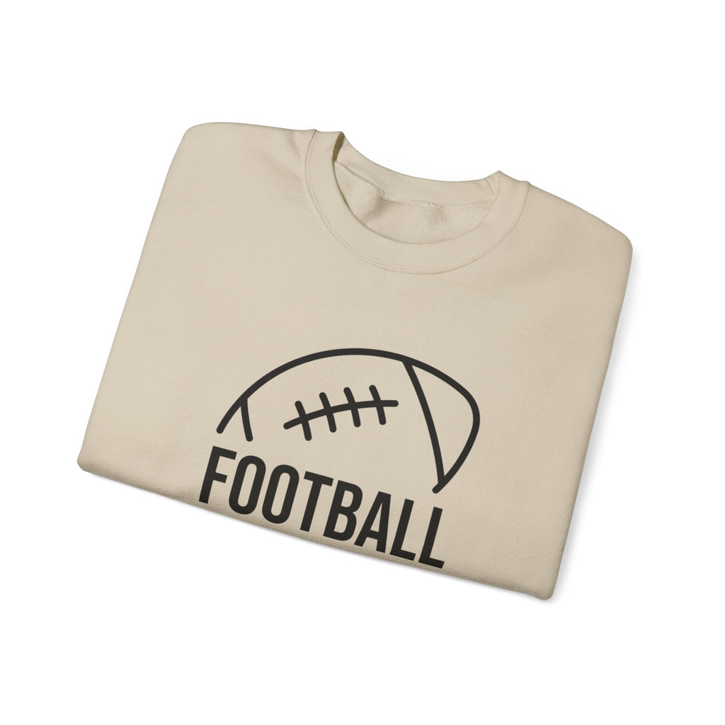 Football Mom Crewneck Sweatshirt – Casual Sideline Pullover for Game Day