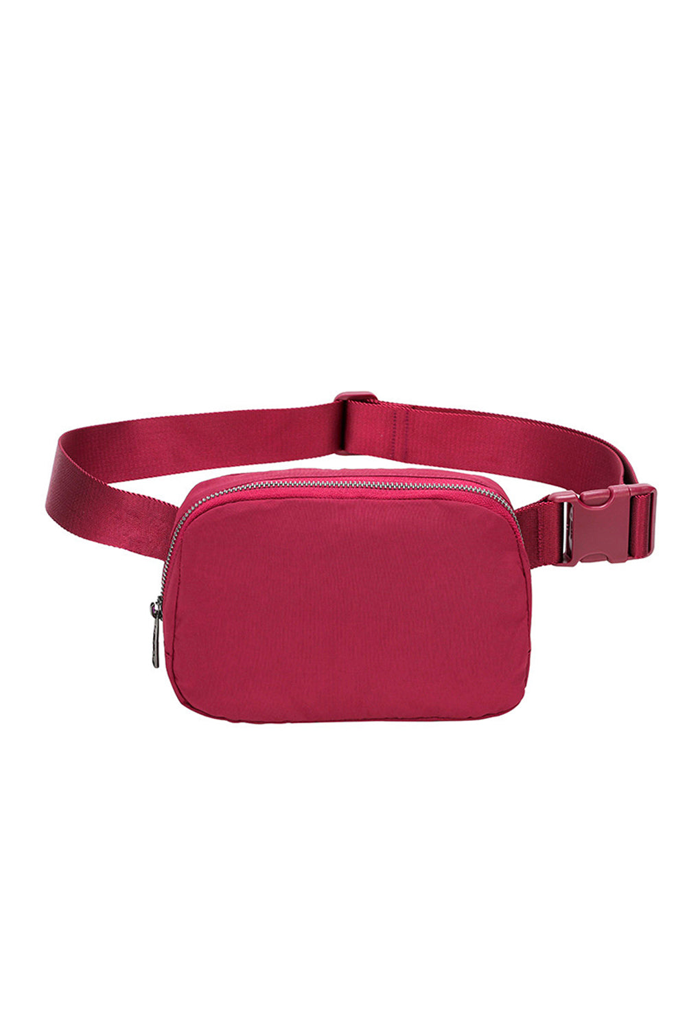 Black Waterproof Zipped Fanny Pack Crossbody Bag