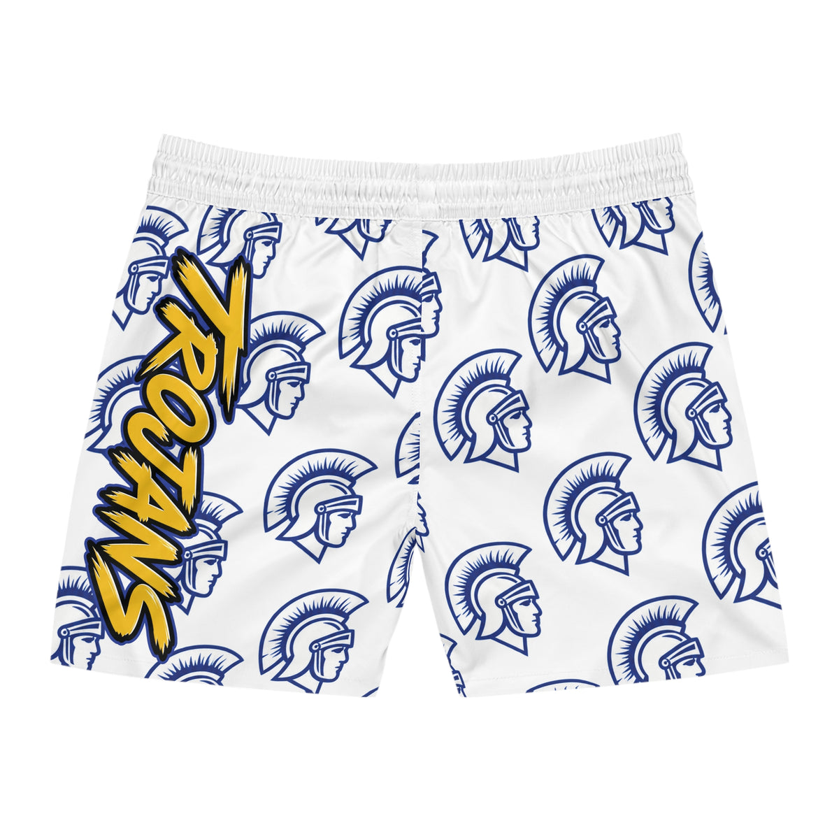 Trojan Swim Shorts — West Central All-Over Print Men’s Swim Trunks