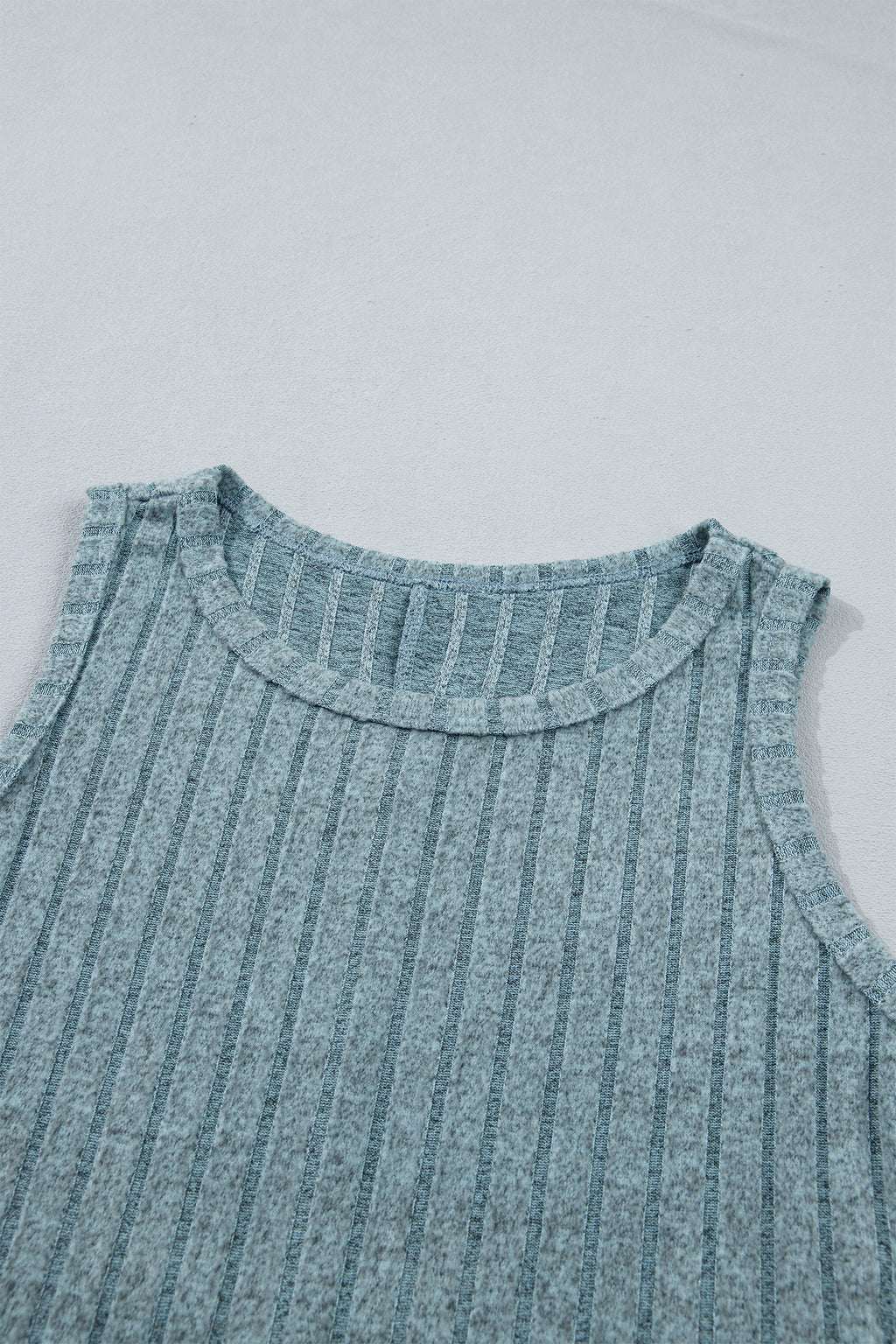 Camel Slim Ribbed Mineral Wash Tank Top