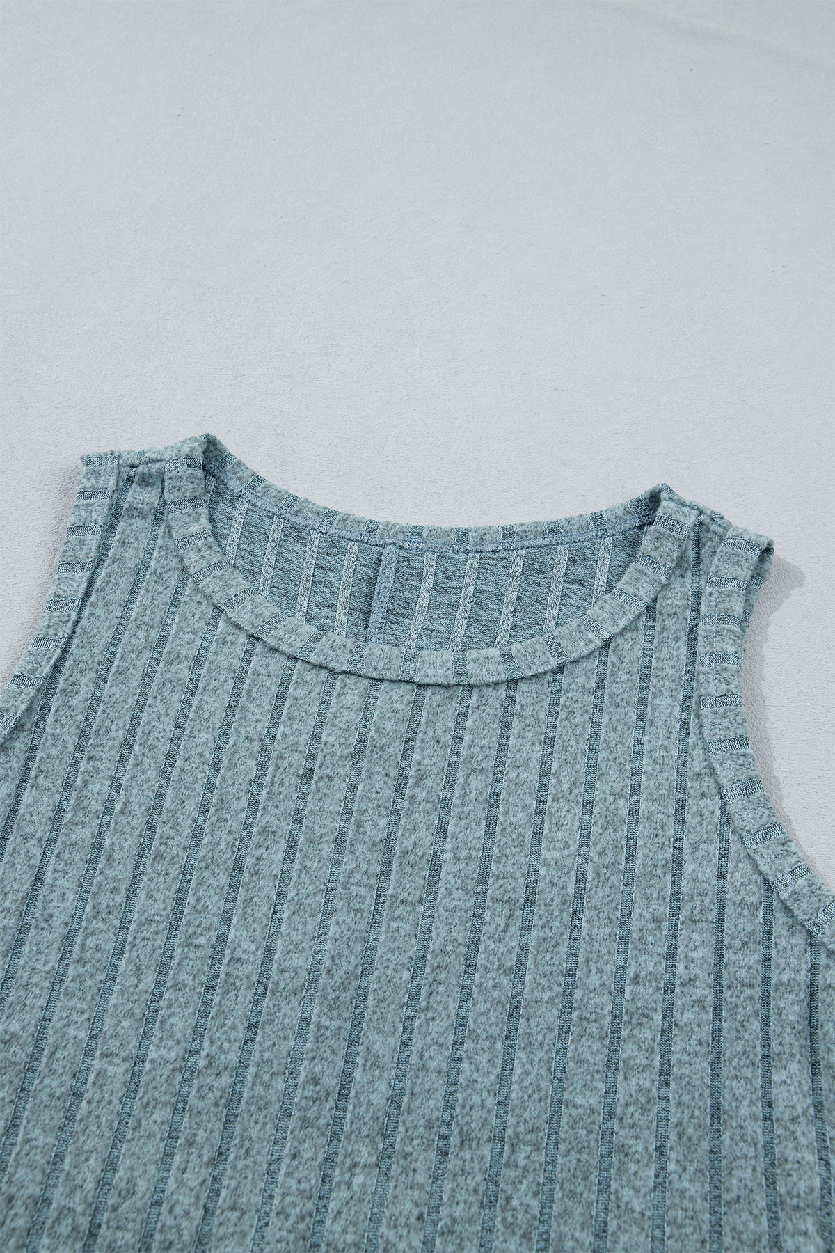 Camel Slim Ribbed Mineral Wash Tank Top