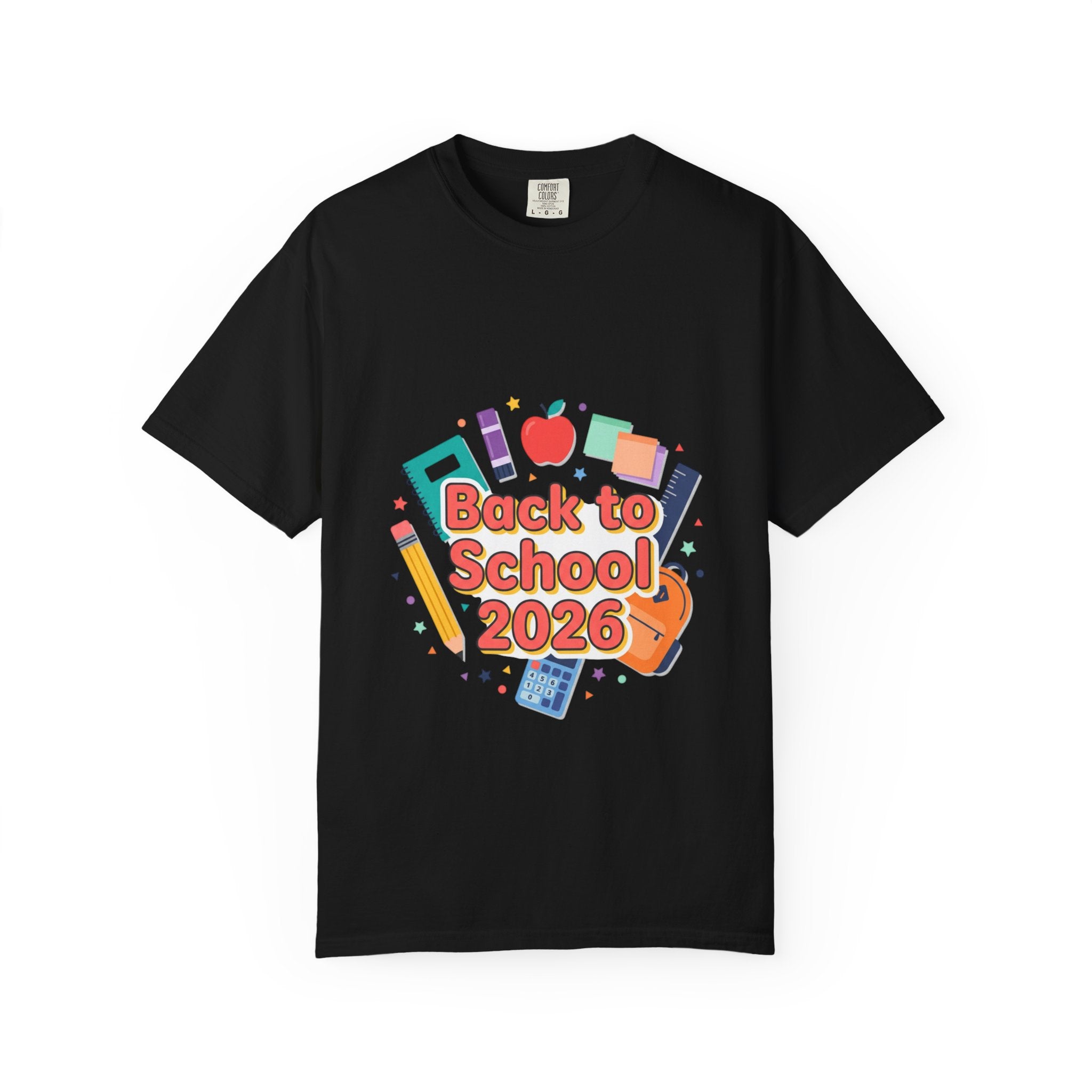 Back to School 2026 T-Shirt — Kids' Colorful School Supplies Tee