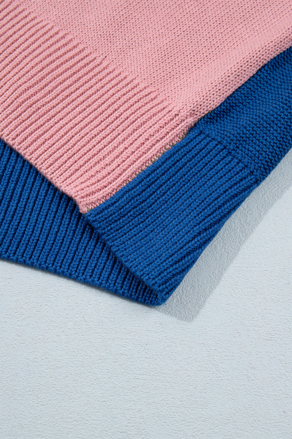 Multicolour Western Colorblock Patchwork Striped Long Sleeve Pullover Sweater