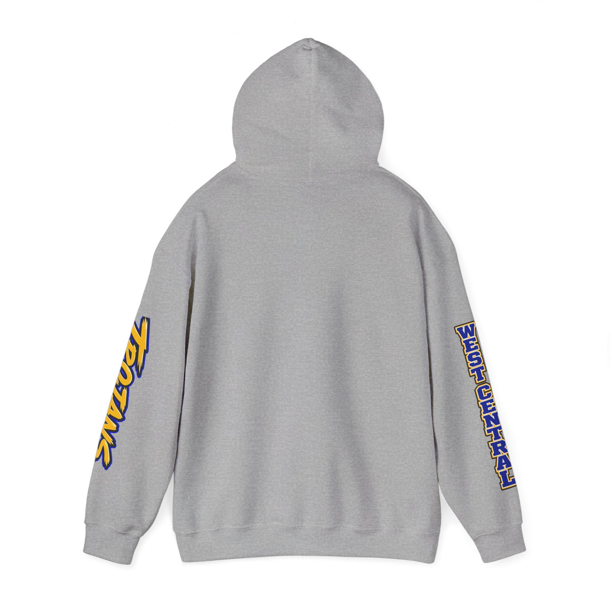 Football Mom Hoodie — Trojans West Central Sleeve Design