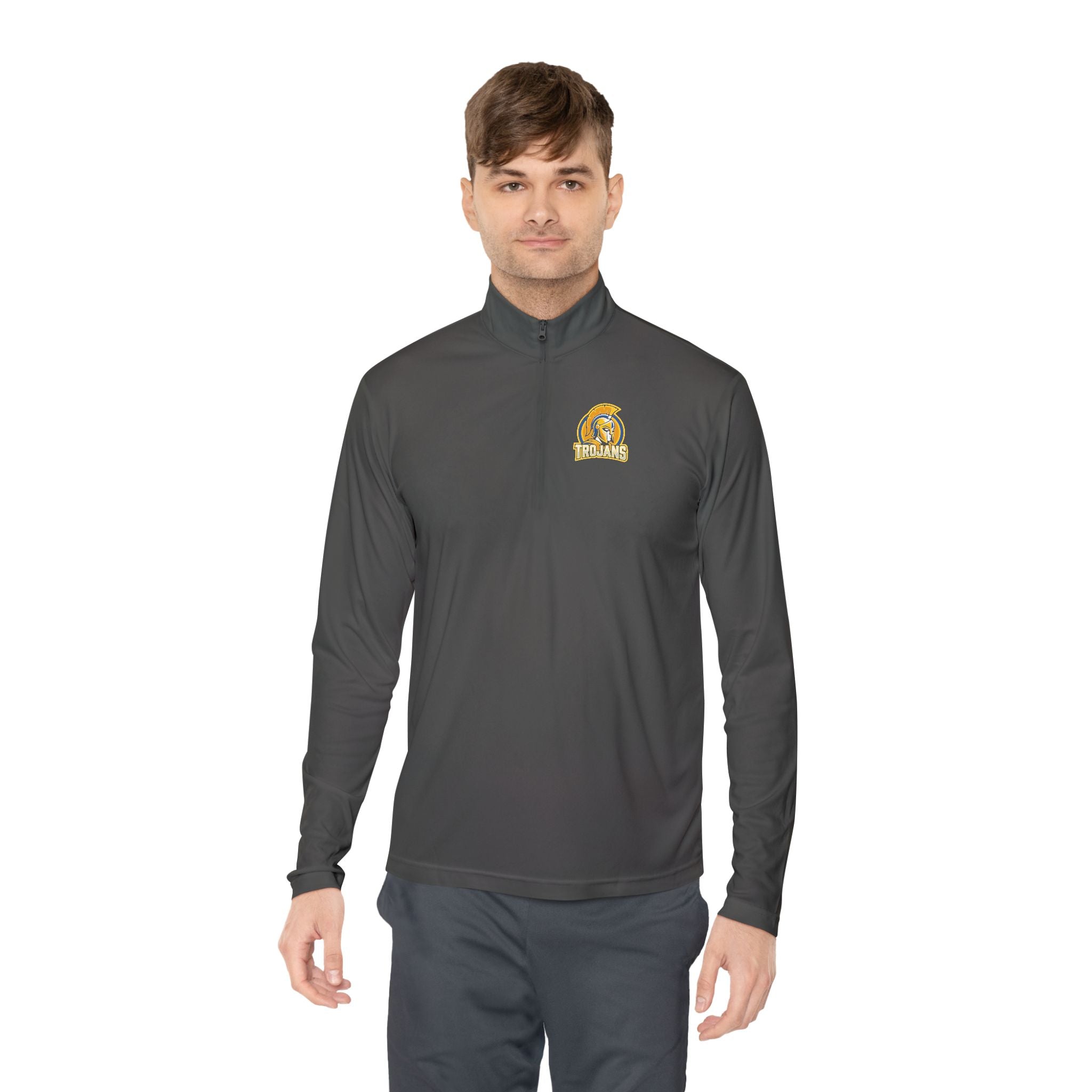 Trojan Helmet Quarter-Zip Pullover