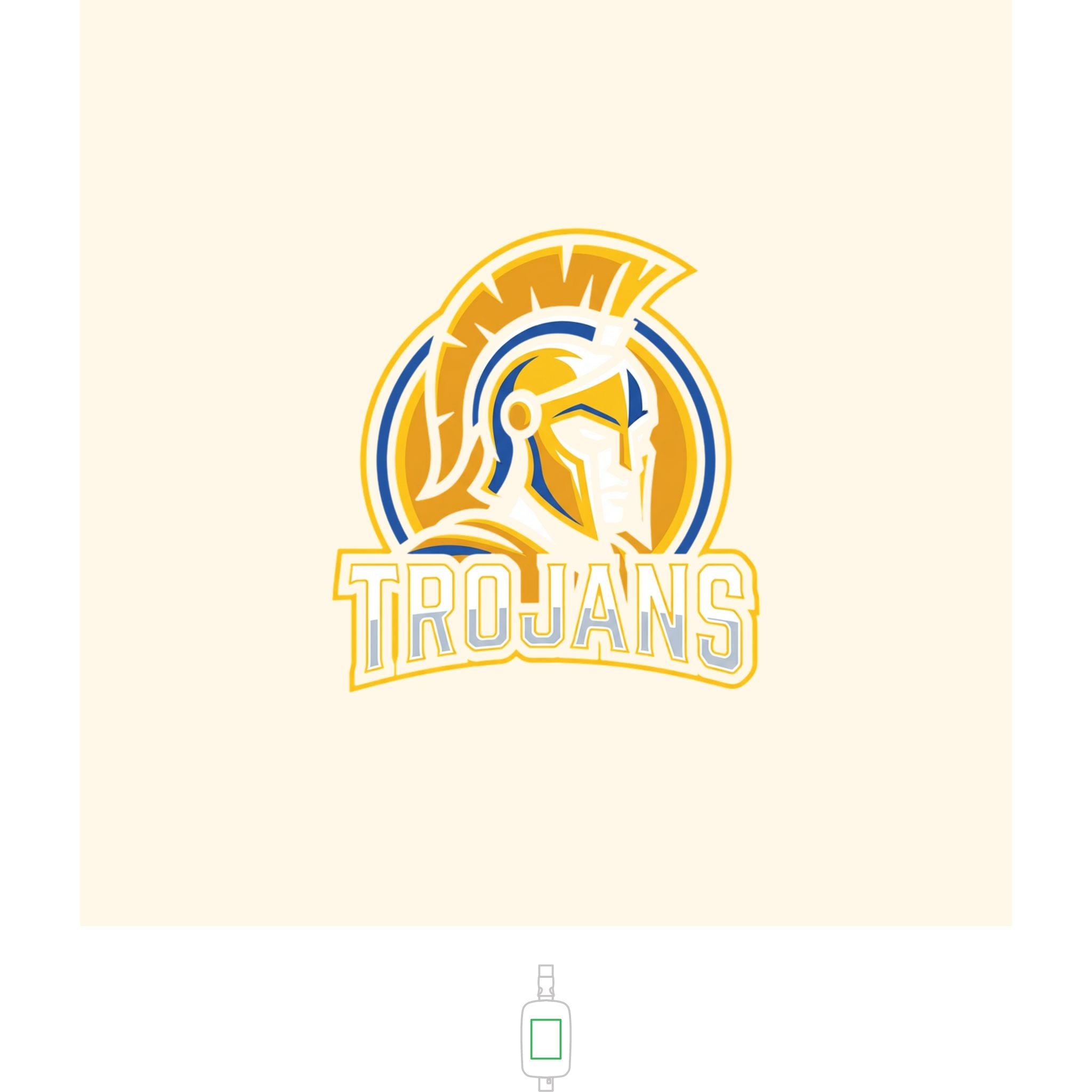 Trojan Logo Sling Bag — Embroidered Explorer Crossbody for School & Game Day