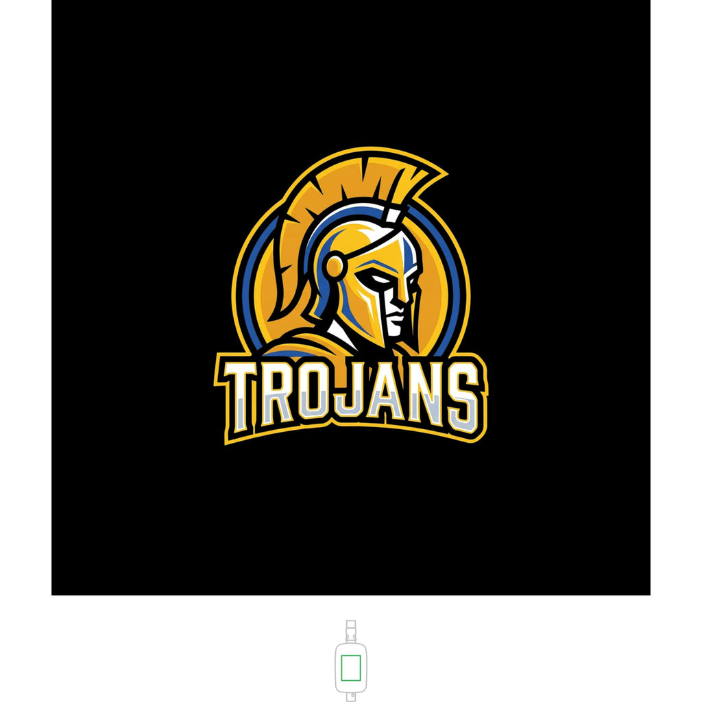 Trojan Logo Sling Bag — Embroidered Explorer Crossbody for School & Game Day