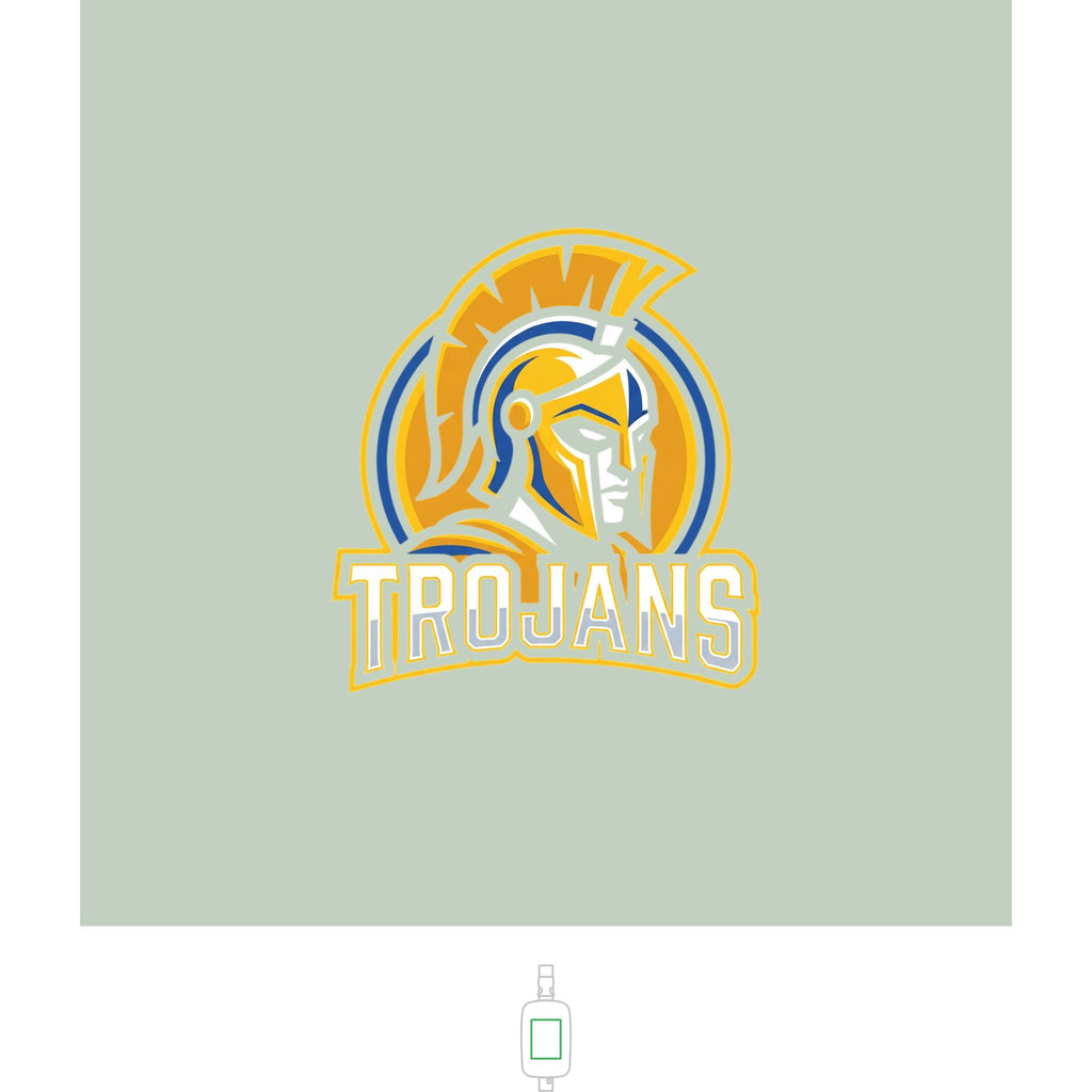 Trojan Logo Sling Bag — Embroidered Explorer Crossbody for School & Game Day