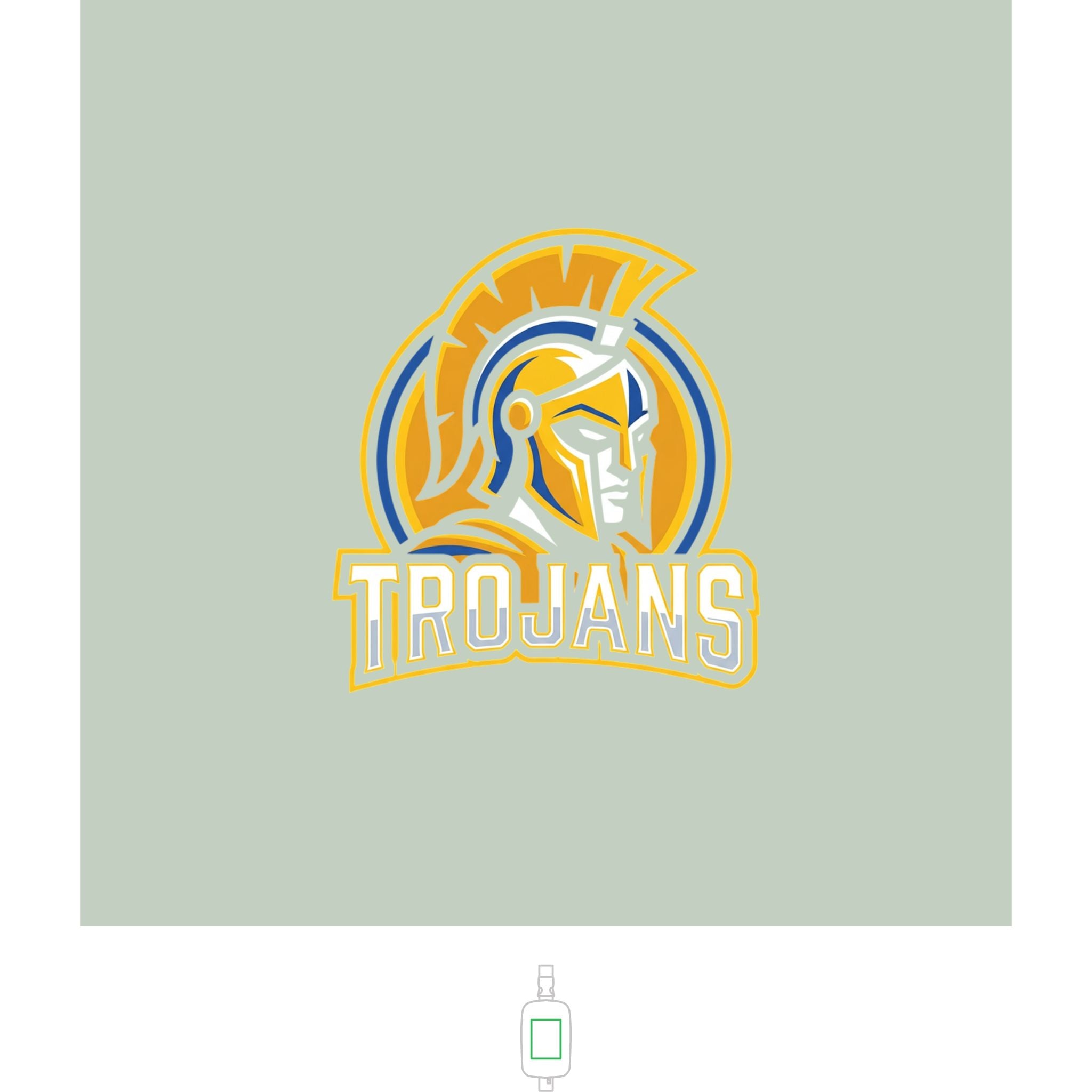 Trojan Logo Sling Bag — Embroidered Explorer Crossbody for School & Game Day