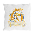 Trojans Outdoor Pillow - Gold & Blue Spartan Helmet Patio Cushion