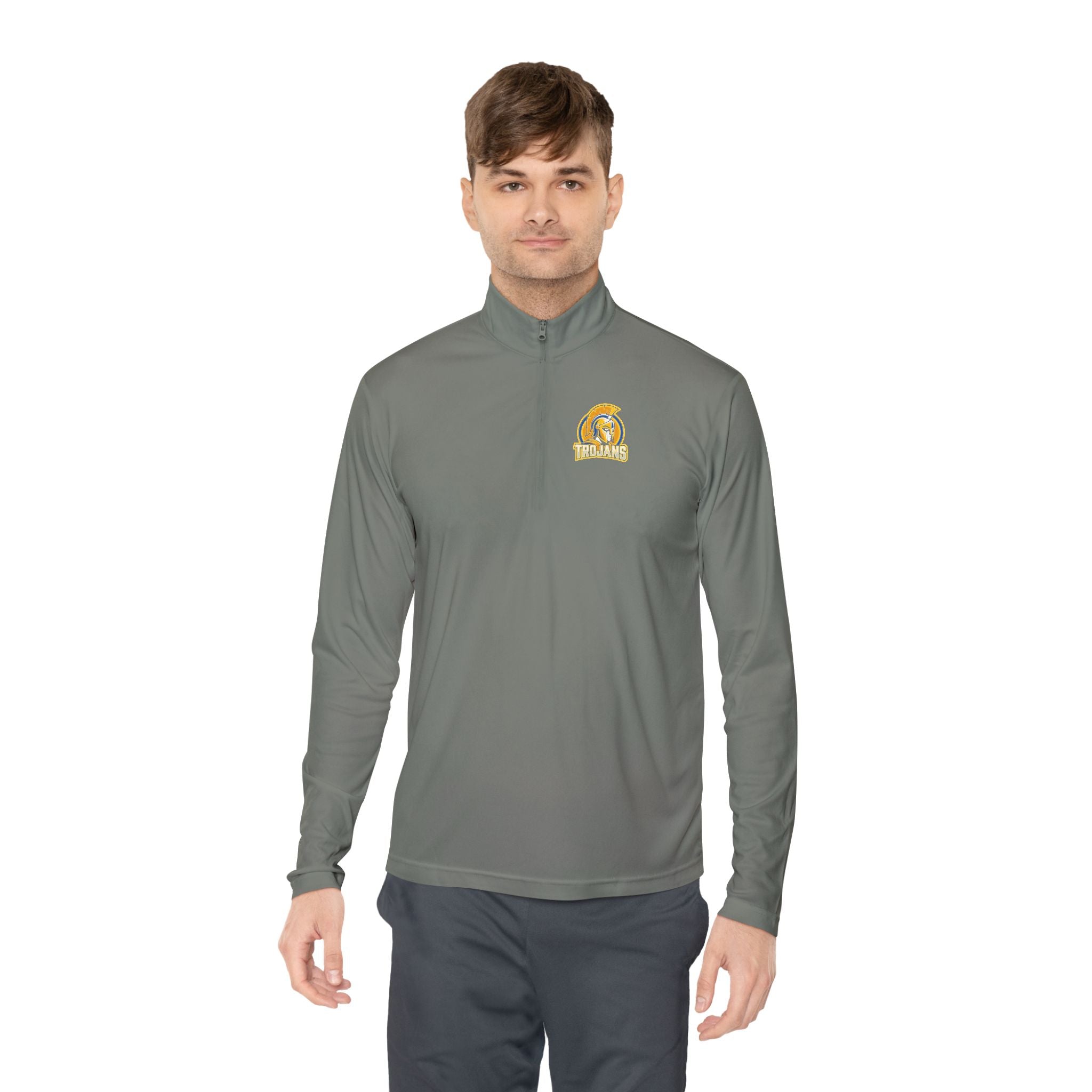 Trojan Helmet Quarter-Zip Pullover