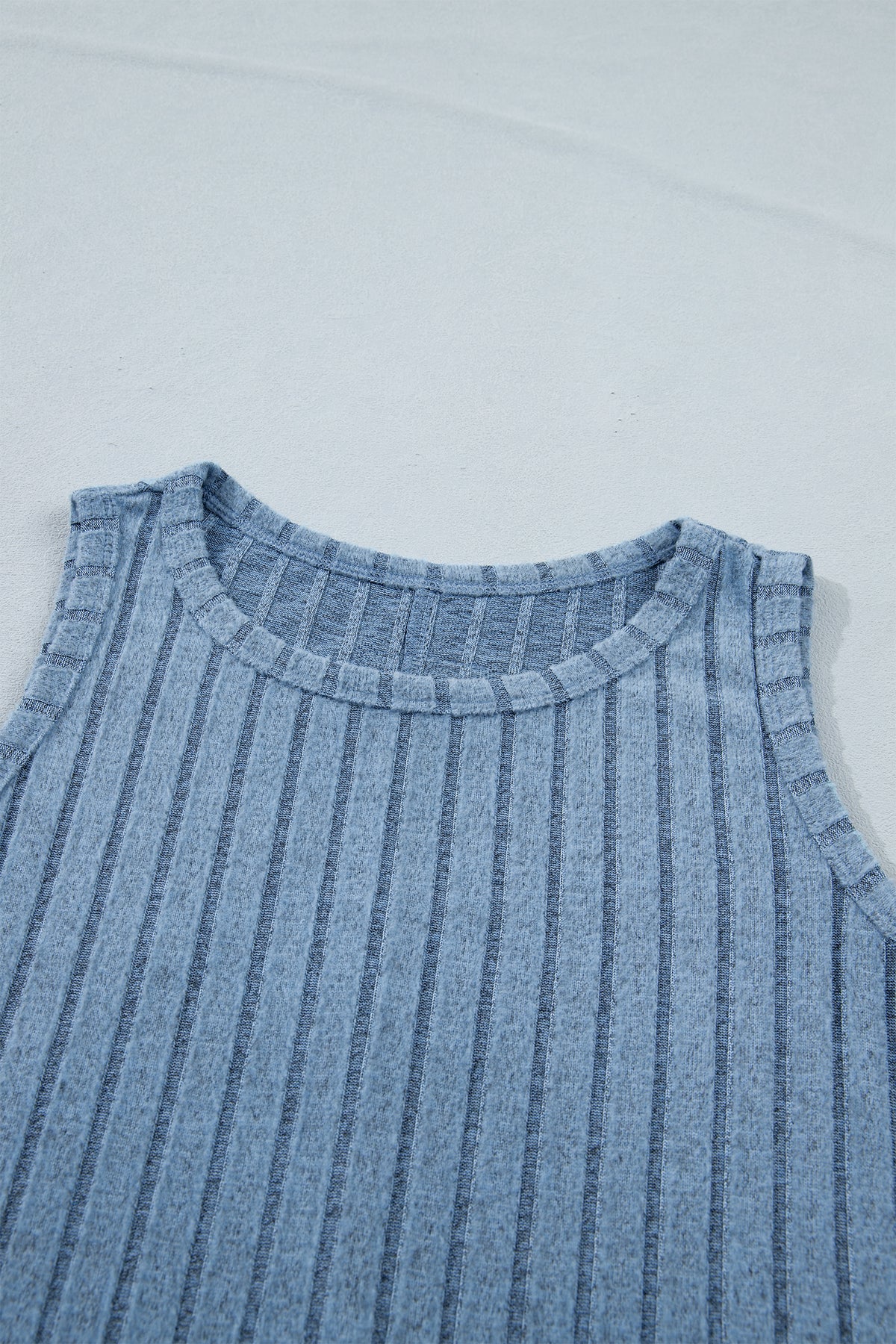 Camel Slim Ribbed Mineral Wash Tank Top