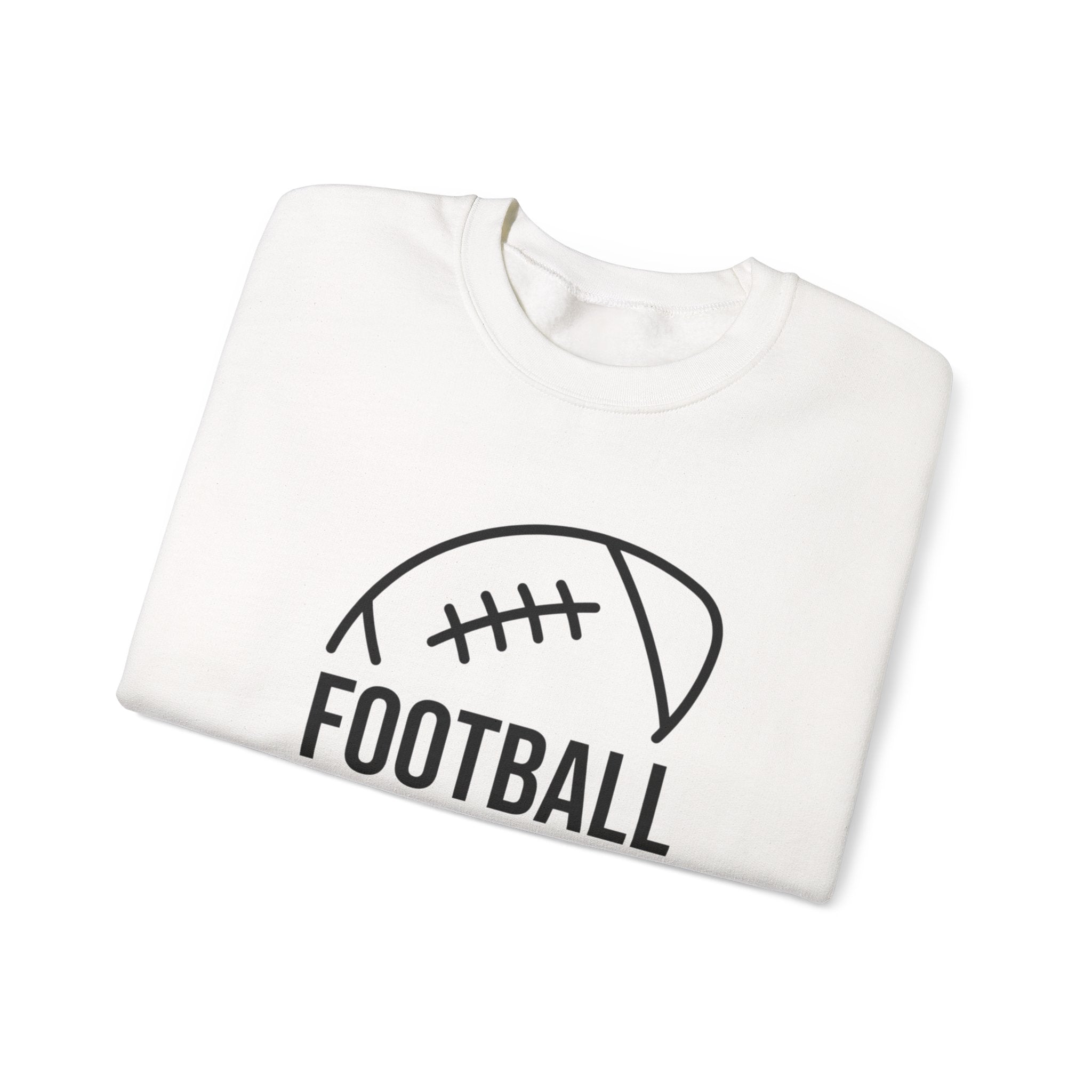 Football Mom Crewneck Sweatshirt – Casual Sideline Pullover for Game Day