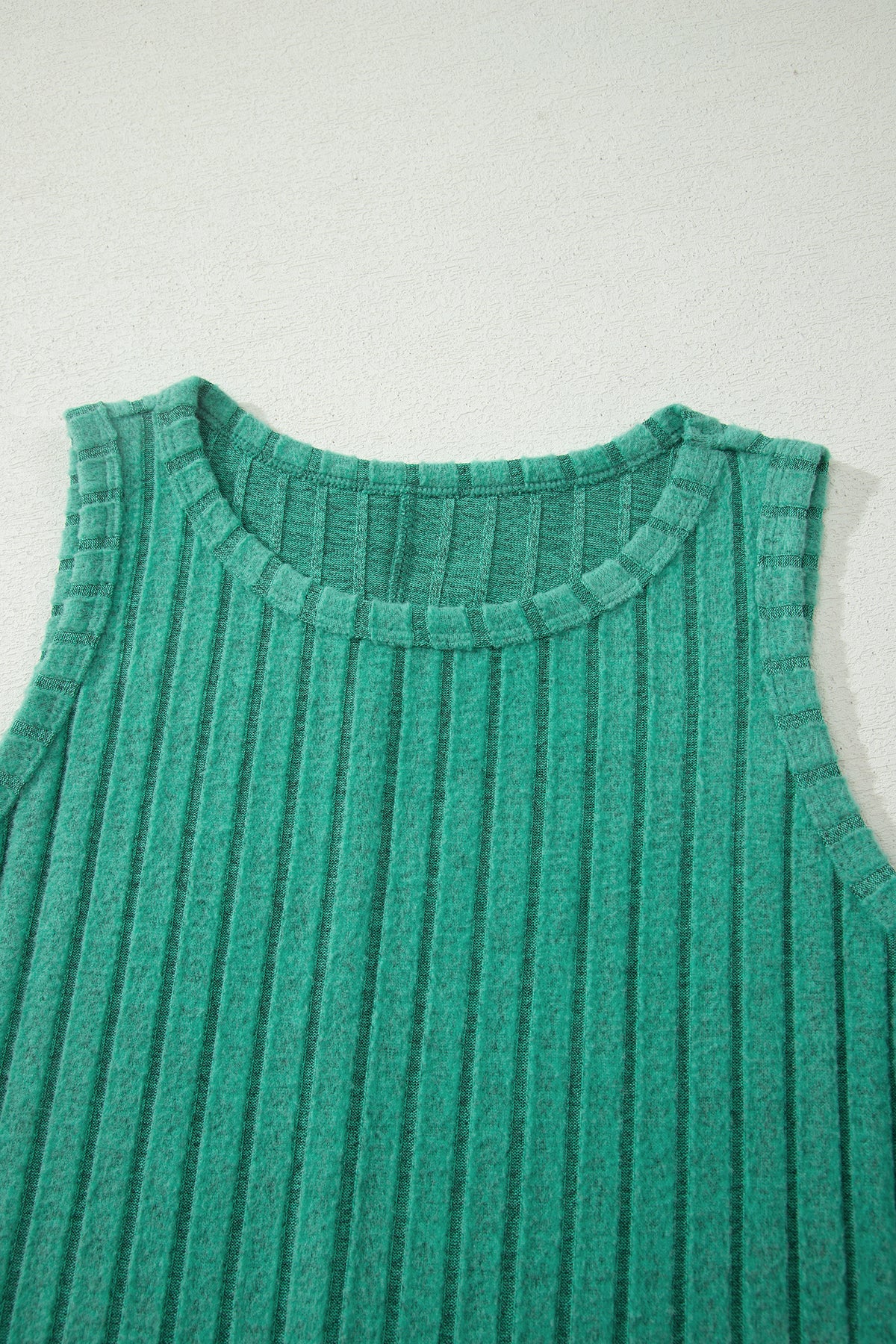 Camel Slim Ribbed Mineral Wash Tank Top