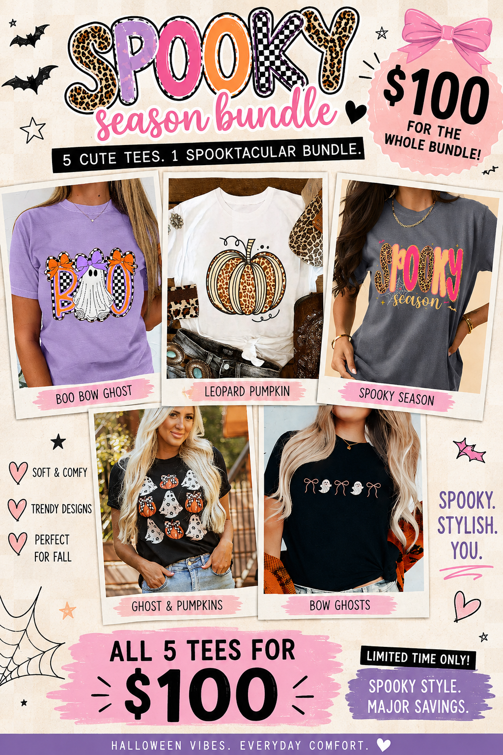 Halloween T-shirt Bundle Medium